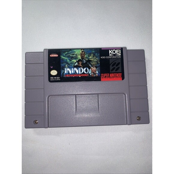 Super Nintendo Game Inindo: Way of the Ninja SNES  Great Label Collectible - Picture 1 of 8